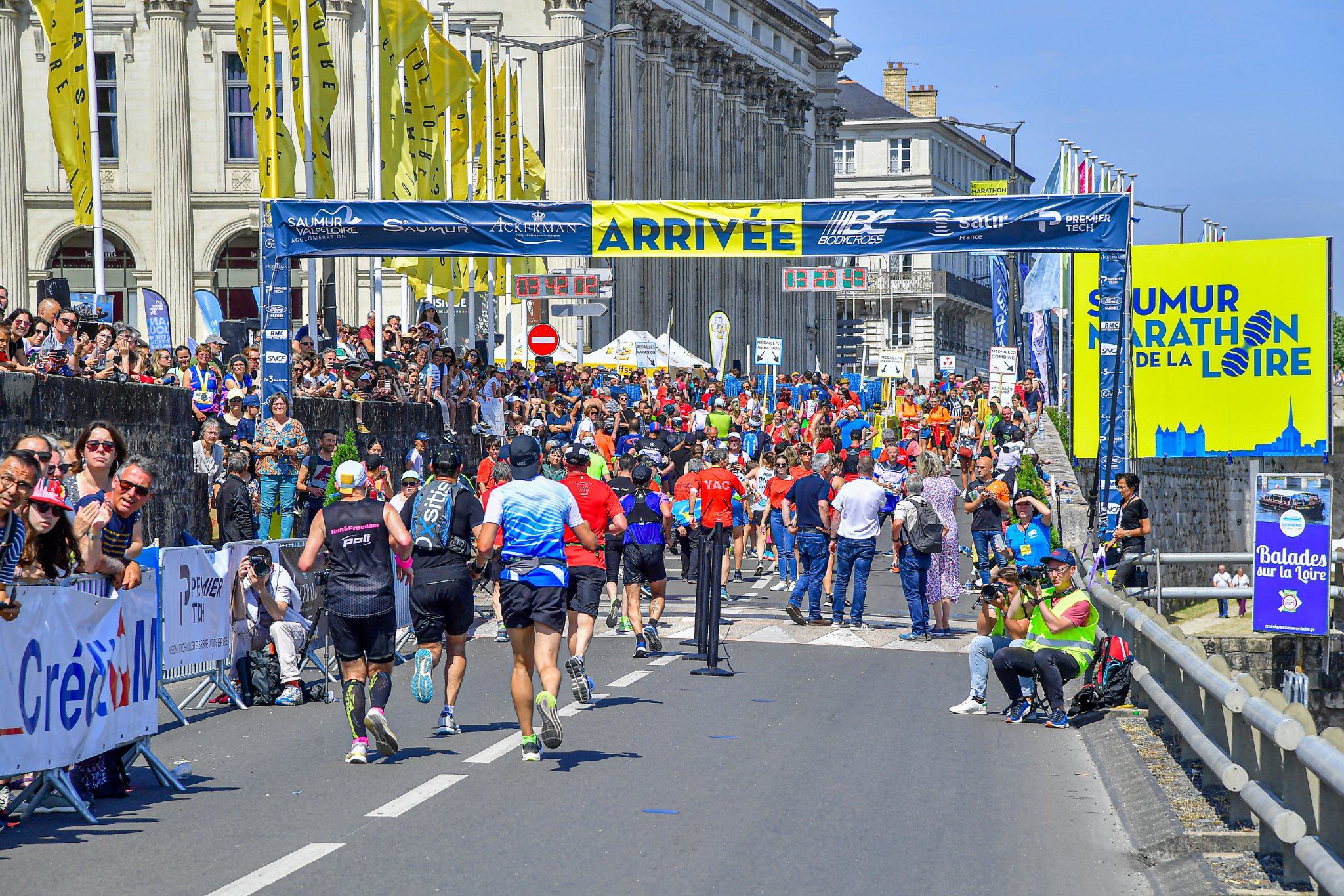 Marathon de la loire ligne d'arrivée