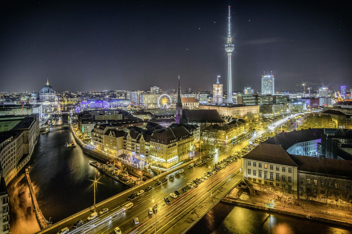 Skyline de Berlin avec la Fernsehturm — ambiance capitale le jour du marathon